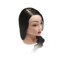 Голова-манекен учебная "брюнетка" для парикмахеров DEWAL FI-2022XL-401