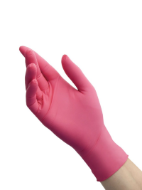 BENOVY Перчатки розовые размер S 50 пар/100 шт